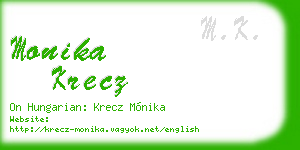 monika krecz business card